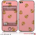 iPhone 4 Skin Anchors Away Pink
