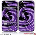 iPhone 4 Skin - Alecias Swirl 02 Purple (DOES NOT fit newer iPhone 4S)