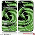 iPhone 4 Skin - Alecias Swirl 02 Green (DOES NOT fit newer iPhone 4S)