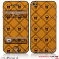 iPhone 4 Skin - Halloween Skull and Bones (DOES NOT fit newer iPhone 4S)