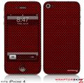 iPhone 4 Skin - Carbon Fiber Red (DOES NOT fit newer iPhone 4S)