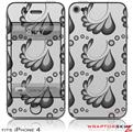iPhone 4 Skin - Petals Gray (DOES NOT fit newer iPhone 4S)