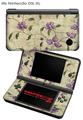 Nintendo DSi XL Skin Flowers and Berries Purple