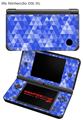 Nintendo DSi XL Skin Triangle Mosaic Blue