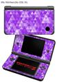 Nintendo DSi XL Skin Triangle Mosaic Purple