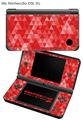 Nintendo DSi XL Skin Triangle Mosaic Red