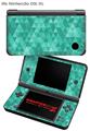 Nintendo DSi XL Skin Triangle Mosaic Seafoam Green