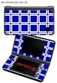 Nintendo DSi XL Skin Squared Royal Blue