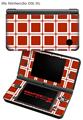 Nintendo DSi XL Skin Squared Red Dark
