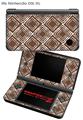 Nintendo DSi XL Skin Wavey Chocolate Brown