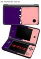 Nintendo DSi XL Skin Ripped Colors Purple Pink