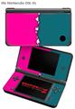 Nintendo DSi XL Skin Ripped Colors Hot Pink Seafoam Green