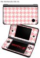 Nintendo DSi XL Skin Houndstooth Pink