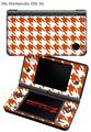 Nintendo DSi XL Skin Houndstooth Burnt Orange