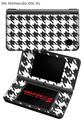 Nintendo DSi XL Skin Houndstooth Dark Gray
