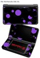 Nintendo DSi XL Skin Lots of Dots Purple on Black