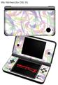 Nintendo DSi XL Skin Neon Swoosh on White