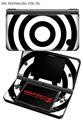 Nintendo DSi XL Skin Bullseye Black and White