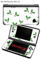 Nintendo DSi XL Skin Christmas Holly Leaves on White
