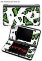 Nintendo DSi XL Skin Butterflies Green