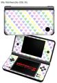 Nintendo DSi XL Skin Pastel Hearts on White