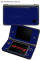 Nintendo DSi XL Skin Carbon Fiber Blue