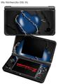Nintendo DSi XL Skin Barbwire Heart Blue