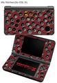 Nintendo DSi XL Skin Punched Holes Burgandy