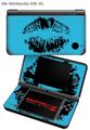 Nintendo DSi XL Skin Big Kiss Black on Blue