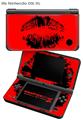 Nintendo DSi XL Skin Big Kiss Black on Red