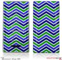 Zune HD Skin Zig Zag Blue Green