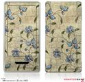 Zune HD Skin Flowers and Berries Blue