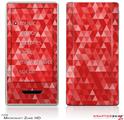 Zune HD Skin Triangle Mosaic Red