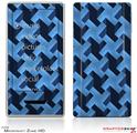 Zune HD Skin Retro Houndstooth Blue