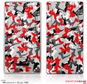 Zune HD Skin Sexy Girl Silhouette Camo Red