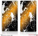 Zune HD Skin Halftone Splatter White Orange
