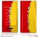 Zune HD Skin Ripped Colors Red Yellow