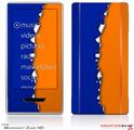 Zune HD Skin Ripped Colors Blue Orange