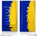 Zune HD Skin Ripped Colors Blue Yellow