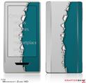 Zune HD Skin Ripped Colors Gray Seafoam Green