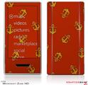 Zune HD Skin Anchors Away Red Dark