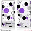 Zune HD Skin Lots of Dots Purple on White