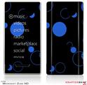 Zune HD Skin Lots of Dots Blue on Black
