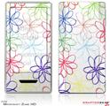 Zune HD Skin Kearas Flowers on White