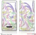 Zune HD Skin Neon Swoosh on White