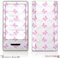Zune HD Skin Pastel Butterflies Pink on White