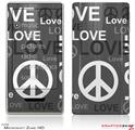 Zune HD Skin Love and Peace Gray