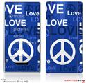 Zune HD Skin Love and Peace Blue