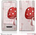 Zune HD Skin Mushrooms Red