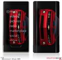 Zune HD Skin 2010 Chevy Camaro Jeweled Red - Black Stripes on Black
